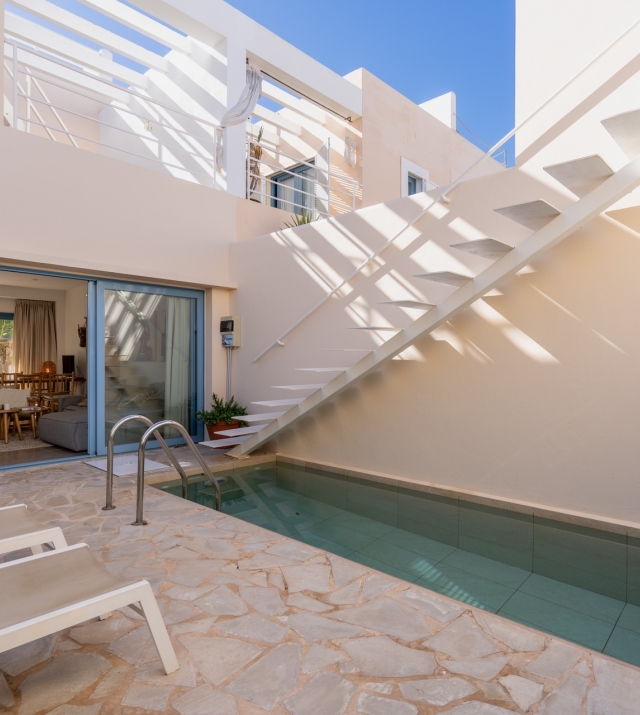 Resa Estates Ibiza sale ted koop Cala Tarida patio townhouse pool area.JPG